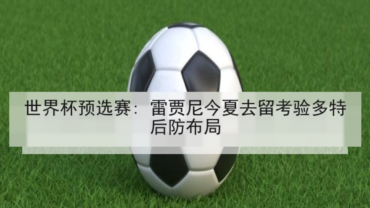 世界杯预选赛: 雷贾尼今夏去留考验多特后防布局